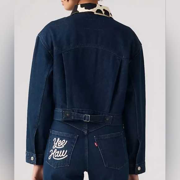 Levi's® X Toy Story Type Ii Jacket,S,M,L, XL,Retail $138.00,Cow Print Dark Wash - Picture 10 of 16
